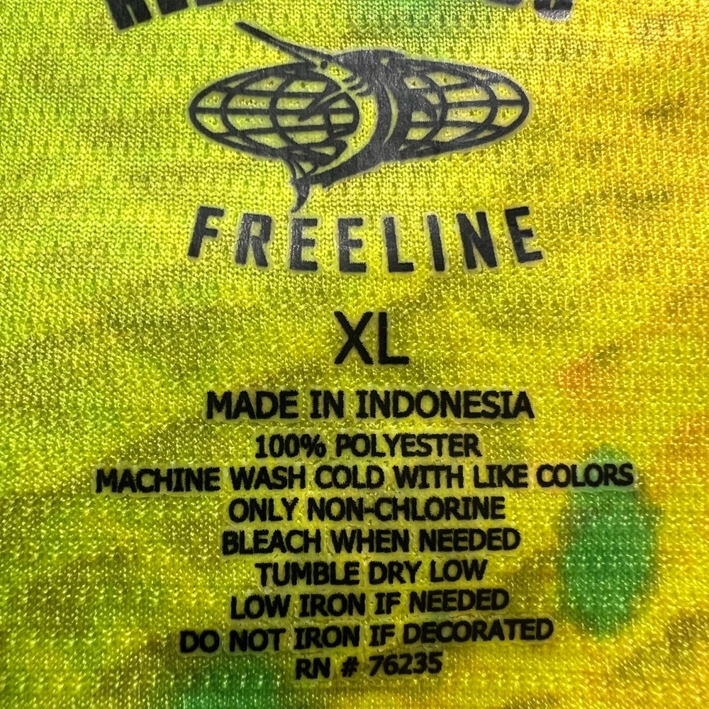 Mens Reel Legend Mahi Mahi Sun Fishing Shirt Size Large - Picture 4 of 8